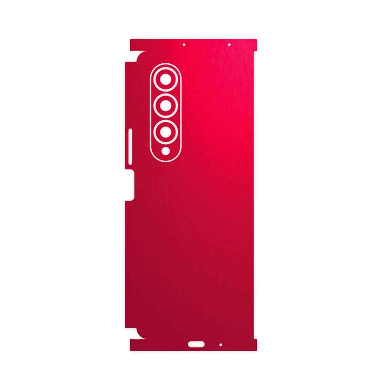 برچسب پوششی ماهوت مدل Matte-Warm-Red-FullSkin مناسب برای گوشی موبایل سامسونگ Galaxy Z Fold4