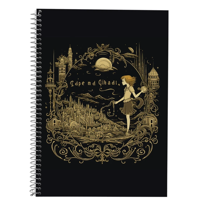 دفتر زبان 50 برگ مدوپد مدل دوخط طرح Vindland Saga کد DF3198