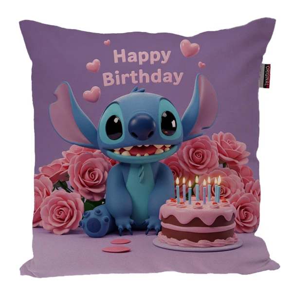 کوسن پاد آفرین مدل استیچ طرح تولد مبارک کد 1530