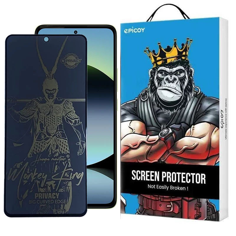محافظ صفحه نمایش حریم شخصی اپیکوی مدل wukong privacy مناسب برای گوشی موبایل شیائومی Poco X7 Pro / X6 Pro / Redmi Note 14 / Turbo 4