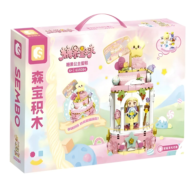 ساختنی 395 تکه سیمبوبلاک طرح کیک تولد کد 615084