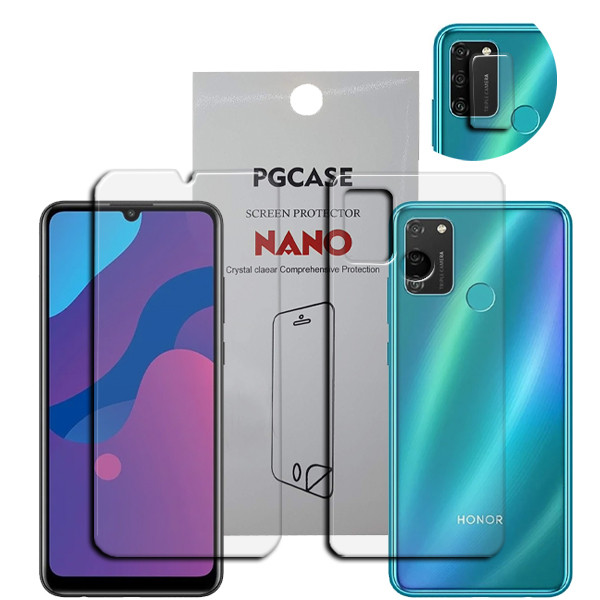 محافظ صفحه نمایش مدل Star Max مناسب برای گوشی موبایل آنر 9A به همراه محافظ لنز دوربین و محافظ پشت گوشی