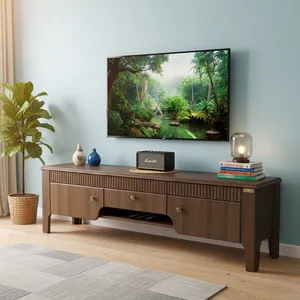 میز تلویزیون آرچین چوب مدل راش مناسب برای تلویزیون تا 55 اینچ