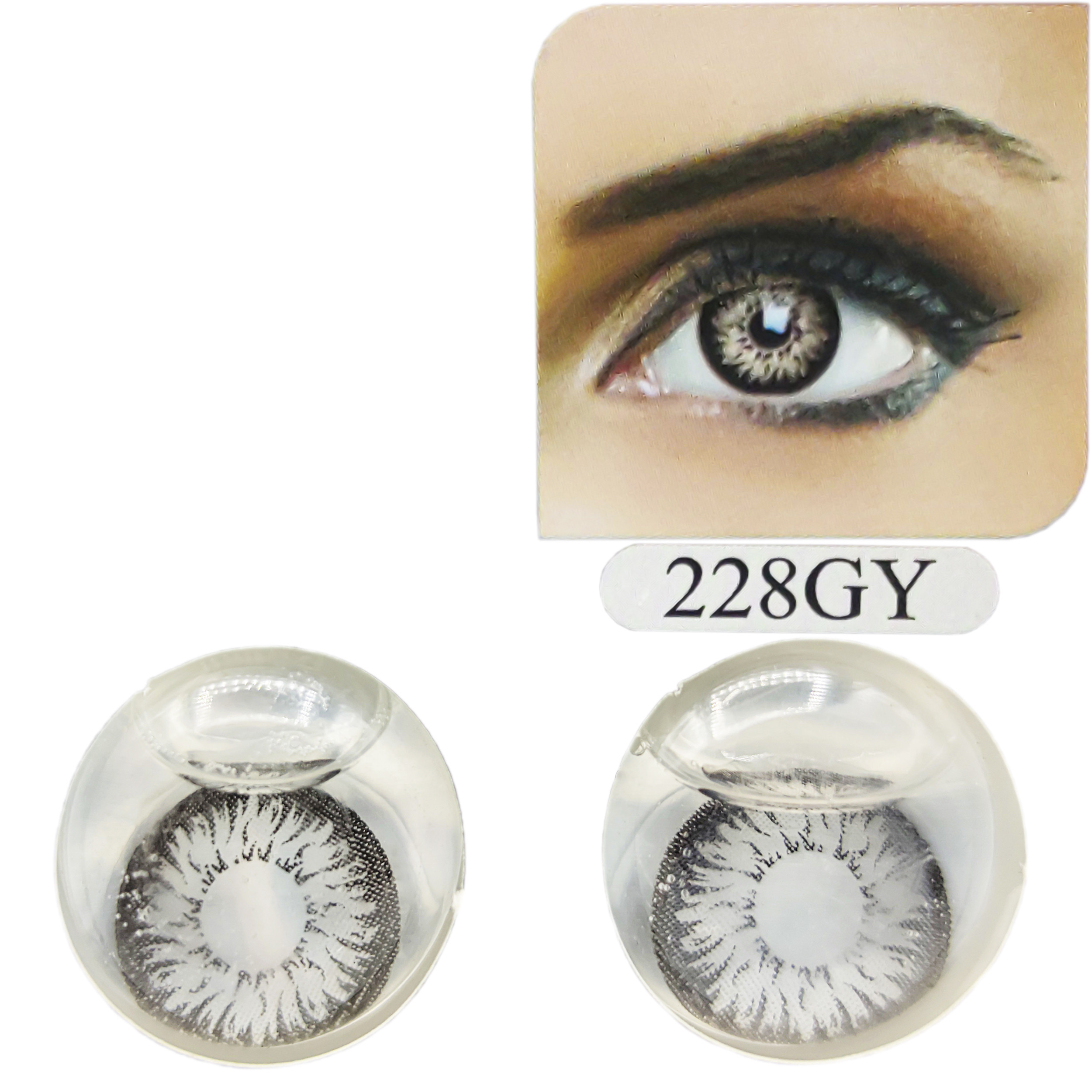 لنز چشم کریستریو مدل GY228 رنگ طوسی