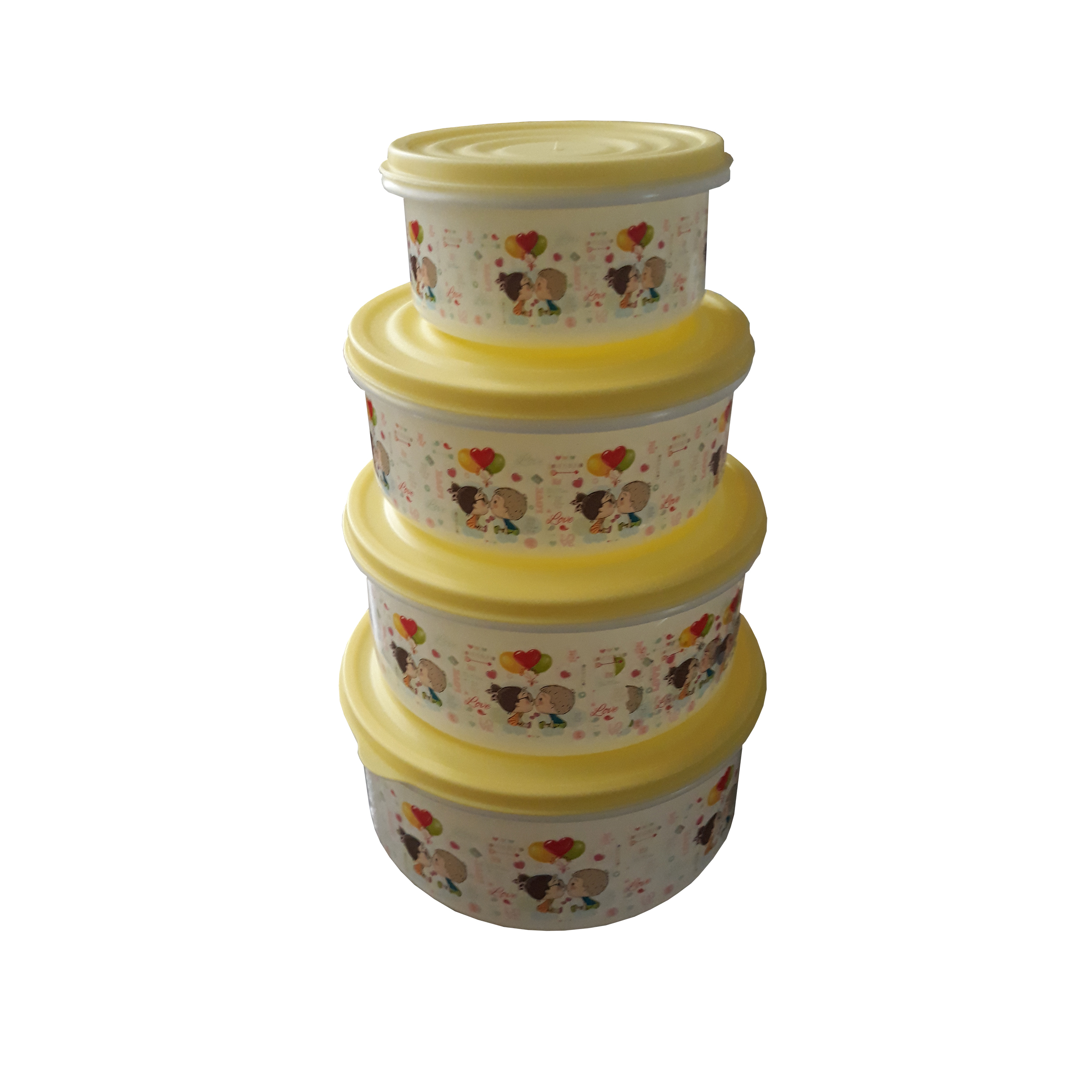 ظرف نگهدارنده مدل پاندا مجموعه 4 عددی