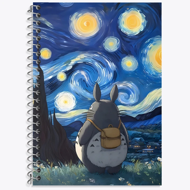 دفتر لغت 50 برگ خندالو طرح توتورو و شب پر ستاره کد N4890