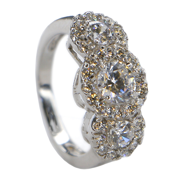 انگشتر نقره زنانه مدل ملورین کد RS041