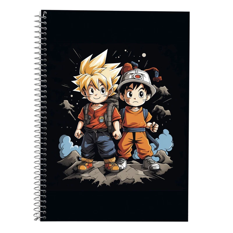 دفتر زبان 50 برگ مدوپد مدل دوخط طرح Naroto کد DF11442