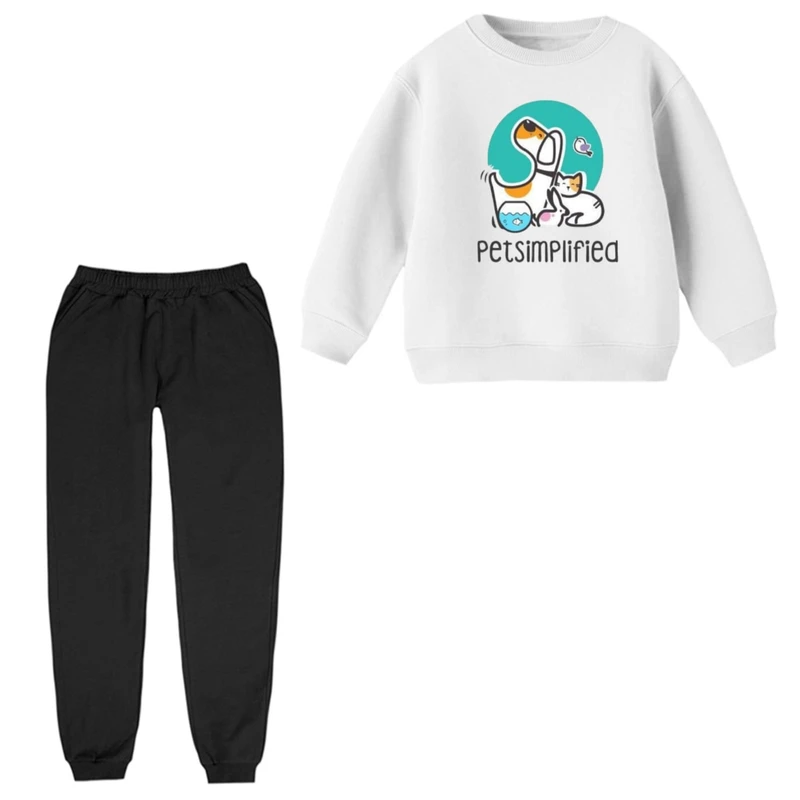 ست سویشرت و شلوار راحتی بچگانه مدل پت کد 1 