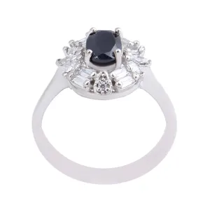 انگشتر نقره زنانه مدل سنگ یاقوت کد AWR_992