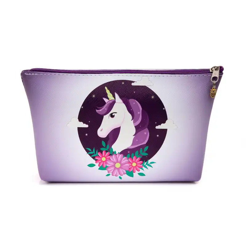 کیف لوازم آرایش زنانه طرح یونی کورن مدل PK-030