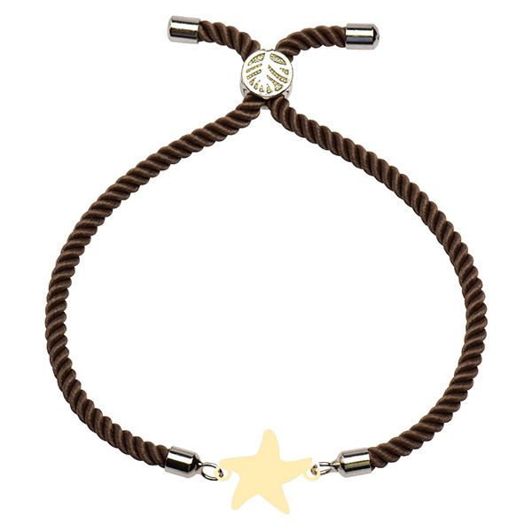 دستبند طلا 18 عیار دخترانه کرابو طرح ستاره مدل Krd1619