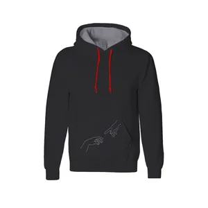 هودی مردانه مدل Hand of god کد K22 رنگ مشکی