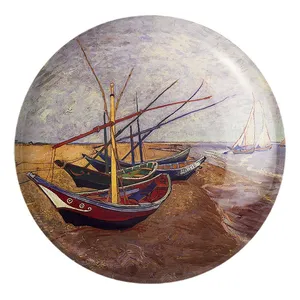 پیکسل خندالو طرح نقاشی قایق ماهیگیری اثر ونسان ونگوگ کد 25443 مدل بزرگ