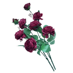 گل مصنوعی مدل پیونی کد PA_1059 بسته 2 عددی