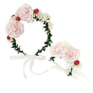 تاج مو دخترانه مدل رز کد 06 به همراه دستبند