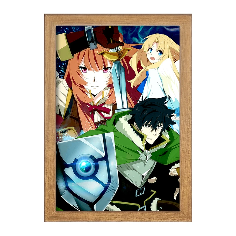 تابلو خندالو مدل رافتالیا و نائوفومی و فیلو انیمه ظهور قهرمان سپر  کد 15946