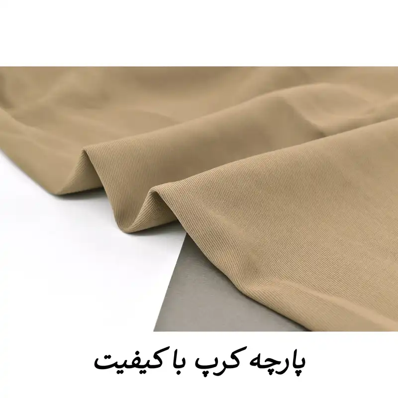 دامن پلیسه‌دار زنانه مدل آیسن کد M5182 رنگ بژ