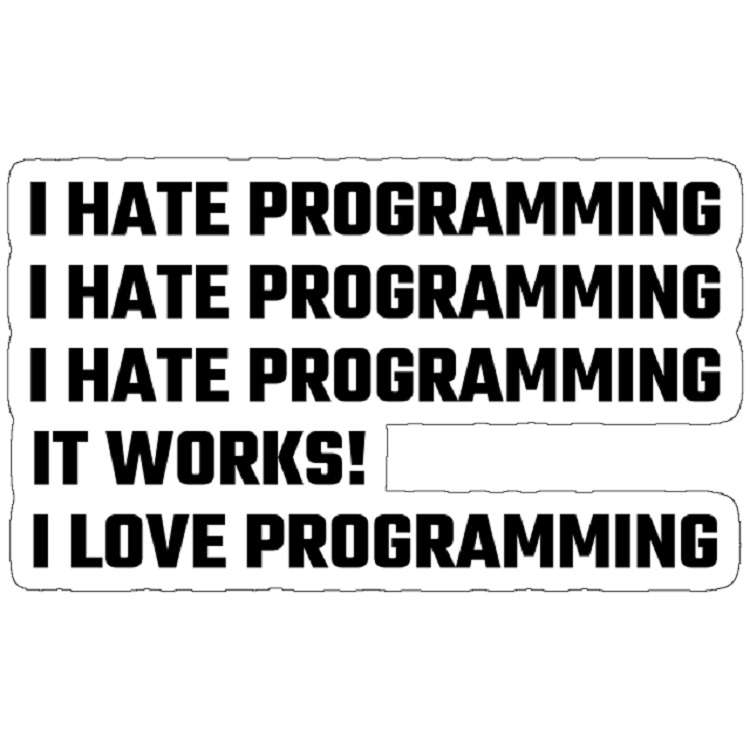 استیکر مدل I Love Programming