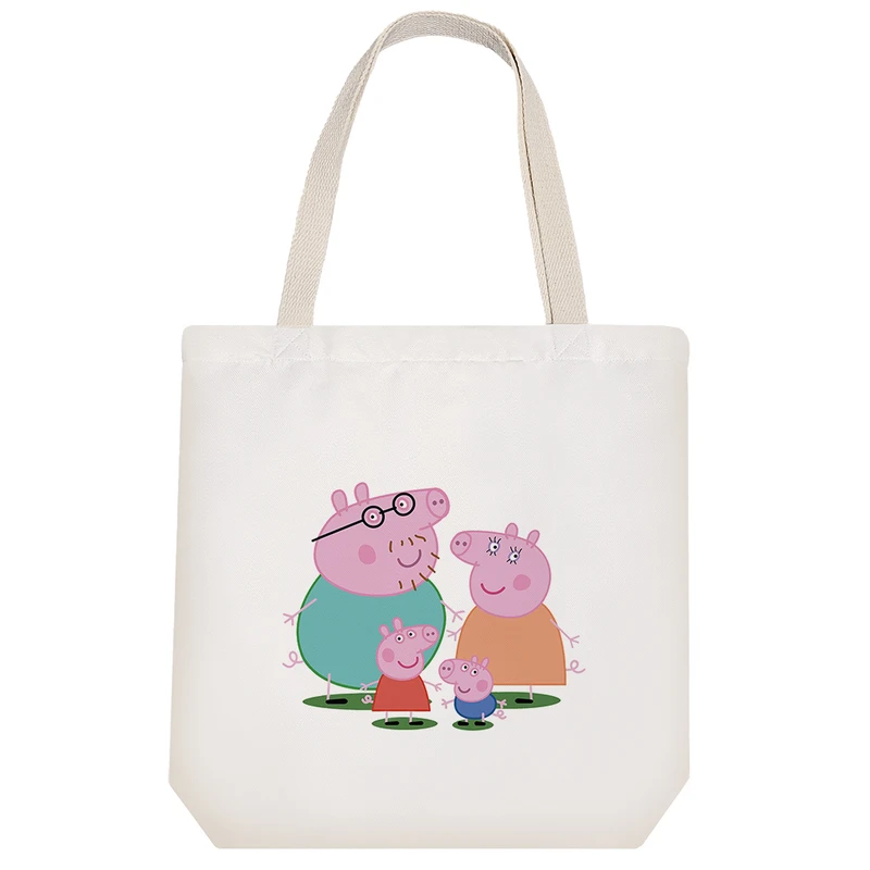 ساک خرید خندالو مدل انیمیشن خانواده پپاپیگ Peppa کد 2121