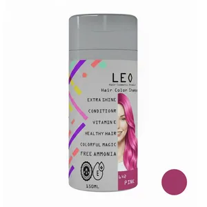 شامپو رنگ مو لئو شماره 642 رنگ صورتی حجم 150 میلی لیتر