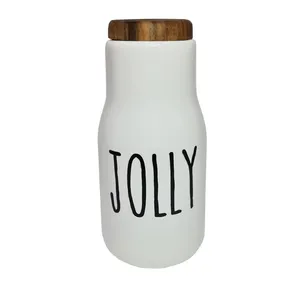  بطری سرامیکی مدل دست‌ساز طرح JOLLY