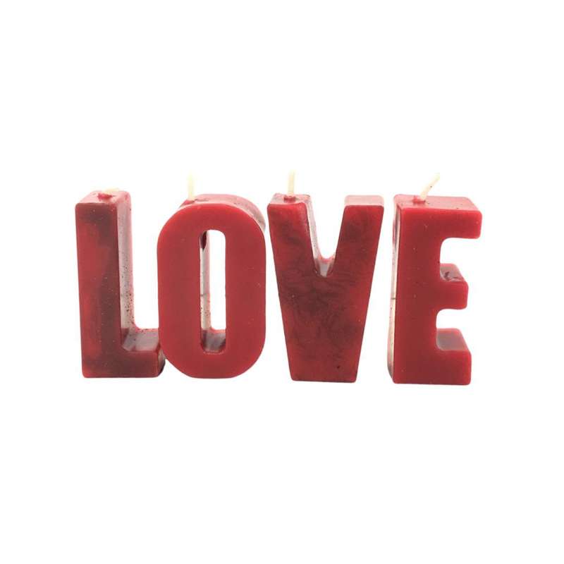 شمع دست ساز مدل حروف