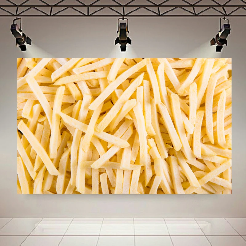 پوستر طرح مخمل مدل سیب زمینی سرخ کرده کد AR302681