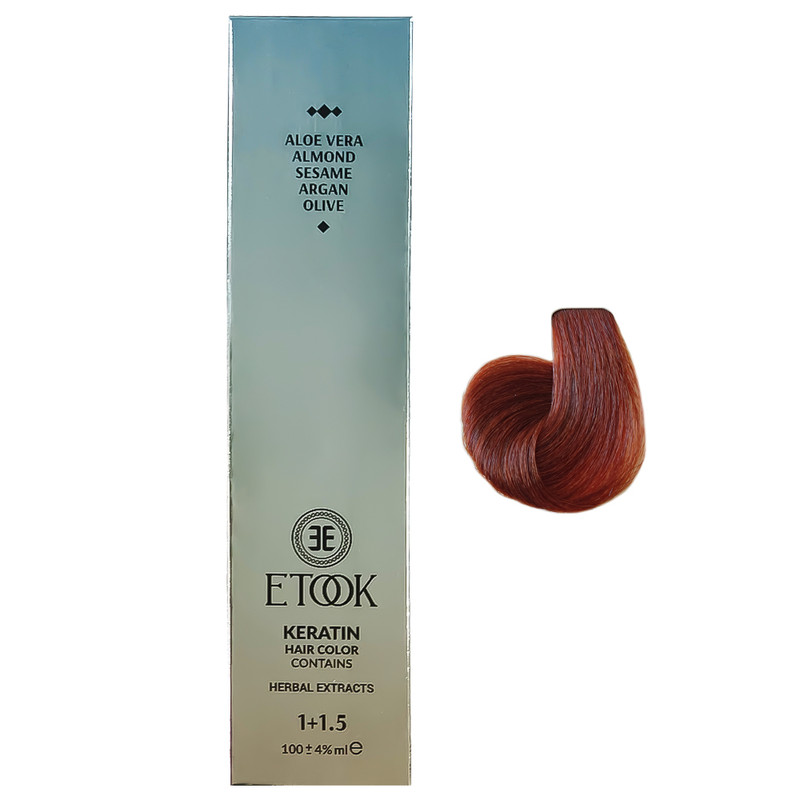 رنگ مو ایتوک شماره 6.7 حجم 100 میلی لیتر رنگ بلوند مسی تیره