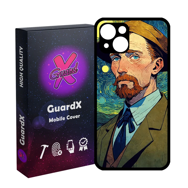 کاور گارد ایکس طرح ونگوگ مدل Glass10775 مناسب برای گوشی موبایل اپل iPhone 13