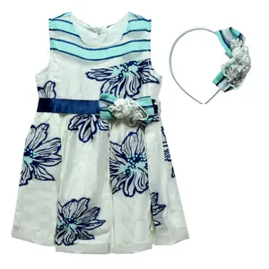 ست پیراهن و تل دخترانه مدل T-8575