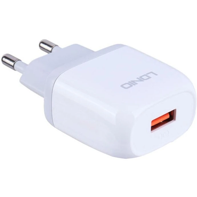 شارژر دیواری 18 وات الدینیو مدل A1209Q به همراه کابل USB-C
