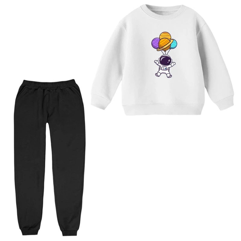 ست سویشرت و شلوار راحتی بچگانه مدل فضانورد کد ۱۳  