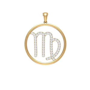 آویز گردنبند طلا 18 عیار زنانه قیراط طرح دایره کد GH1992