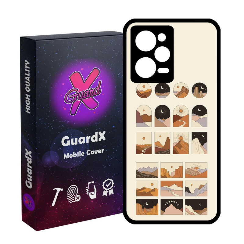 کاور گارد ایکس طرح طبیعت مدل Glass10833 مناسب برای گوشی موبایل شیائومی Redmi Note 12 Pro 5G/Poco X5 Pro 5G/Note 12 Pro Speed