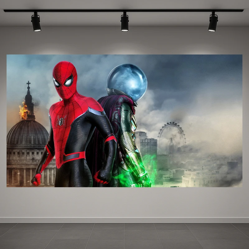 پوستر پارچه ای طرح مخمل مرد عنکبوتی مدل Spiderman Far From Home کد AR3060460