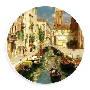 دیوارکوب طرح نقاشی شهر اروپایی مدل wtb887