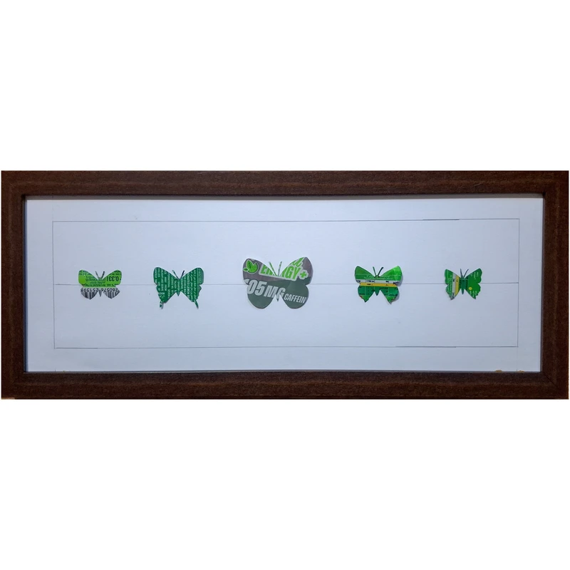  تابلو برجسته مدل پروانه های رنگارنگ پرگل کد 03