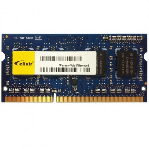 رم لپ تاپ DDR3 تک کاناله 1600 مگاهرتز الیکسیر مدل PC3-12800S ظرفیت 4 گیگابایت