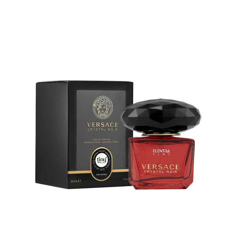 عطر جیبی زنانه النترا تاینی مدل Versace Crystal Noir حجم 30 میلی لیتر