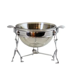 سوفله سالاد خوری مدل آدمک استیل کد 3006-SS