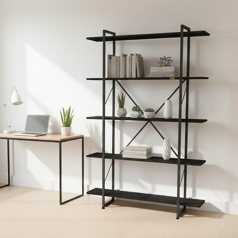 کتابخانه پنج طبقه دیزم مدل مونتاژی LIB_100180_B