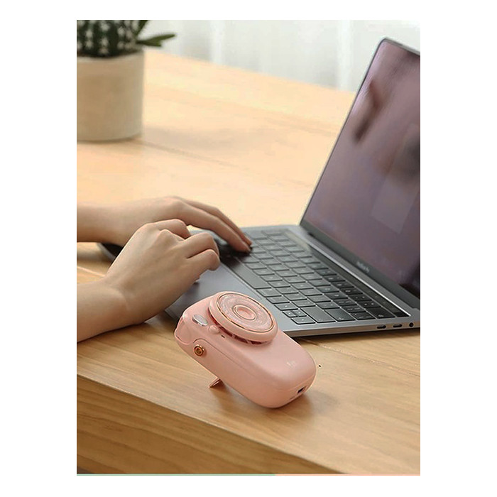 پنکه شارژی مدل مینی طرح دوربین در سه کاربرد مجزا