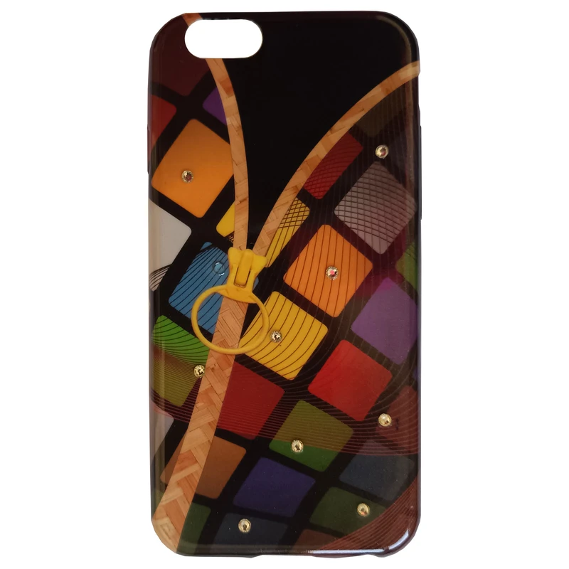 کاور مدل ژله ای طرح سه بعدی نگین دار مناسب برای گوشی موبایل اپل iPhone 6/6S