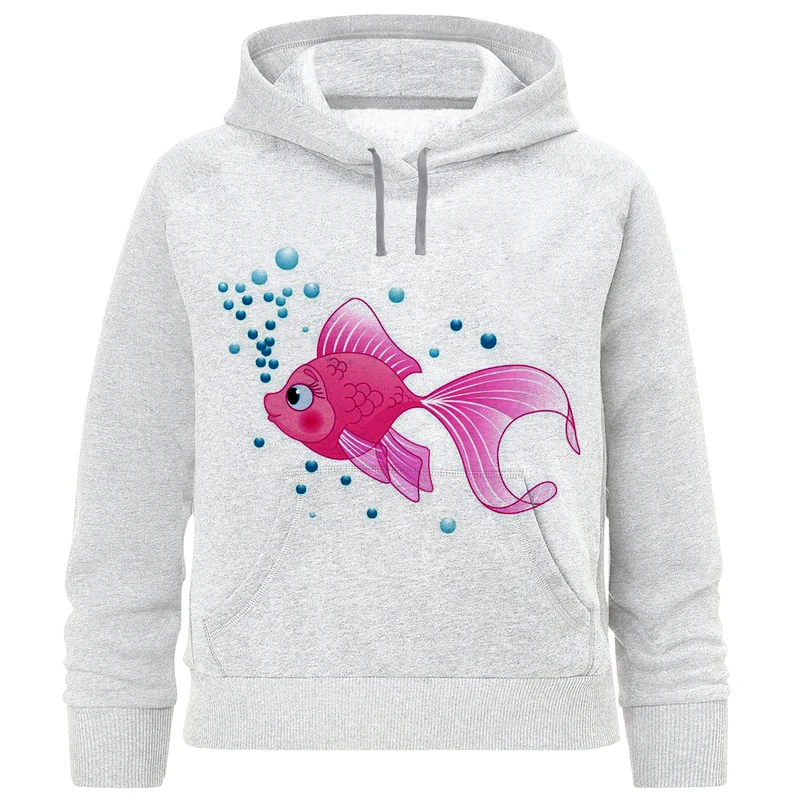 هودی دخترانه مدل ماهی F857