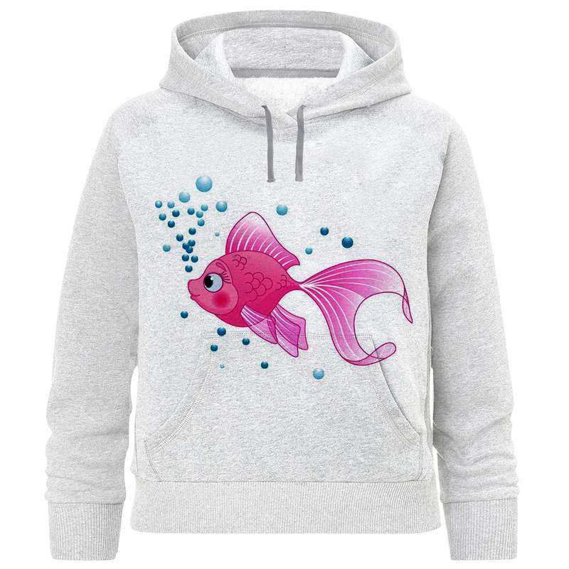 هودی دخترانه مدل ماهی F857