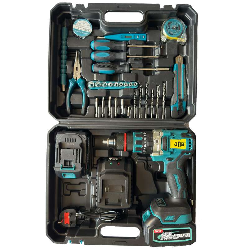 پیچ گوشتی شارژی جاب مدل JB-148F MAX مجموعه 45 عددی