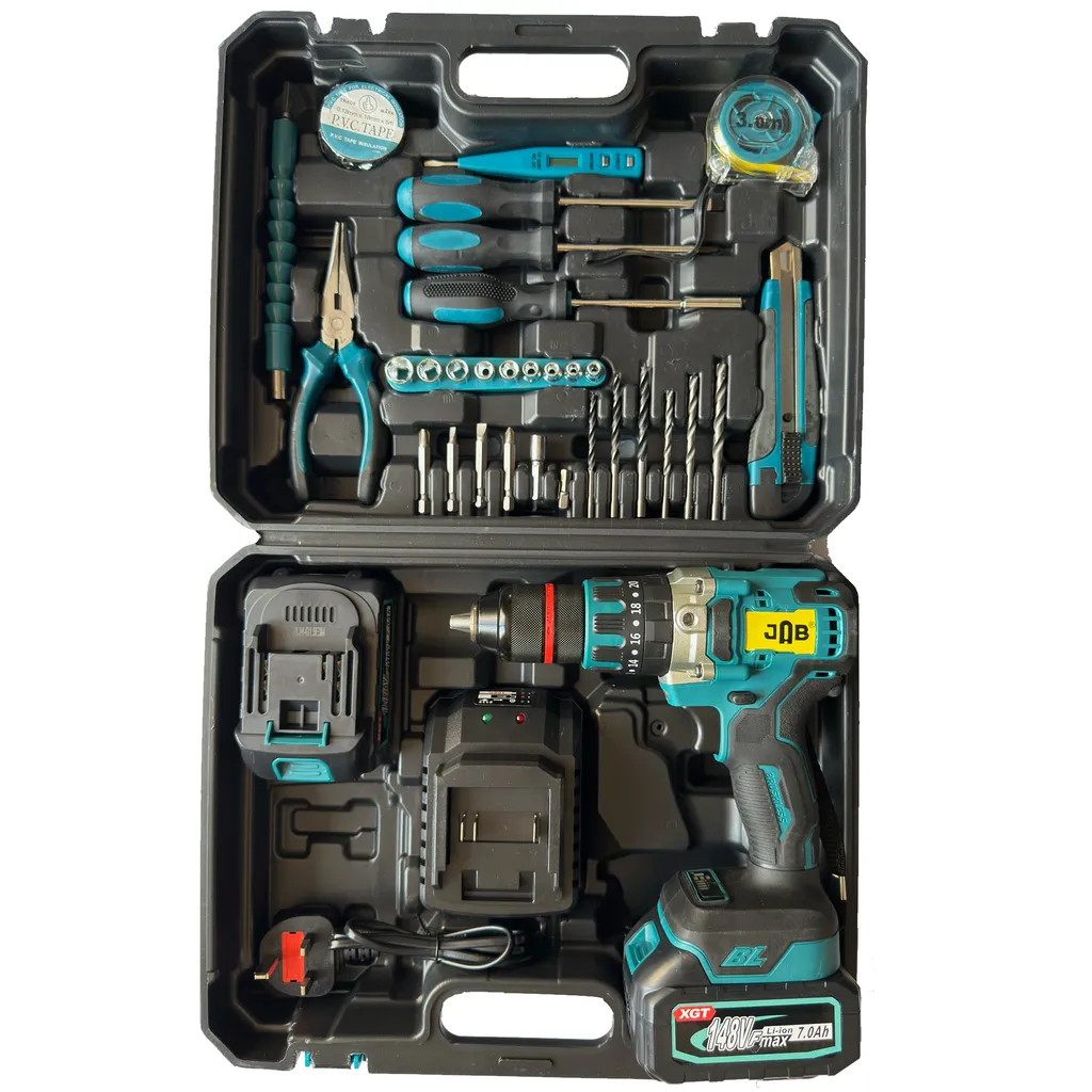 پیچ گوشتی شارژی جاب مدل JB-148F MAX مجموعه 45 عددی