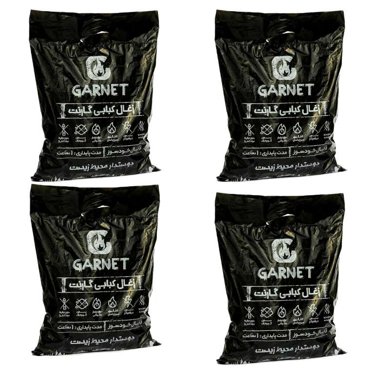 زغال گارنت مدل GA800-4 وزن 800 گرم مجموعه 4 عددی