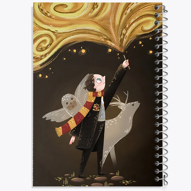 دفتر شطرنجی 50 برگ خندالو طرح هری پاتر (Harry Potter) کد F8217